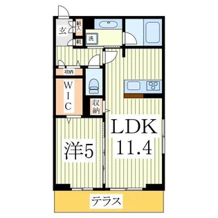 コニフェールI【1階】の間取り