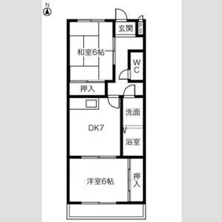 PARK SIDE HOUSE【2階】の間取り