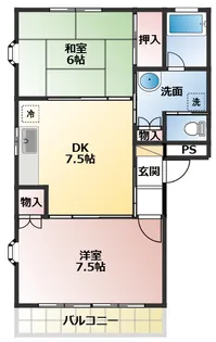 サンハイムA【2階】の間取り