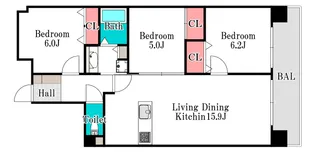 ロイヤルガーデン野田【7階】の間取り