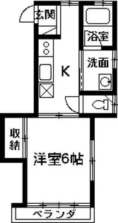 ハイツ山崎【1階】の間取り