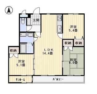 グランレーヴ【1階】の間取り