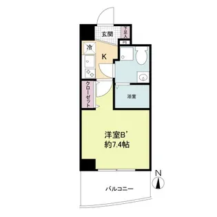 セレニテ桃谷【7階】の間取り