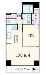 アイムズ芝大門 601号室【6階】の間取り