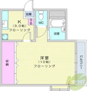 STAYニュータイプ【4階】の間取り