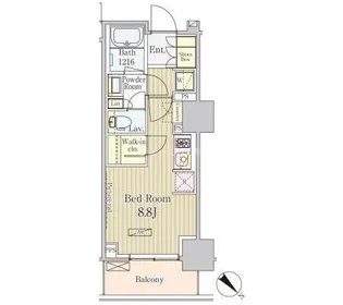 パークアクシス御茶ノ水【7階】の間取り