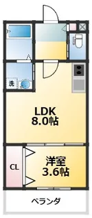 ALEGRIA古川橋2【1階】の間取り