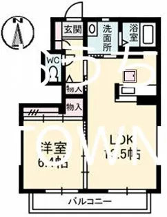 シャーメゾンワンピース【1階】の間取り