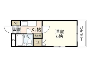 ブランズ壱番館【2階】の間取り