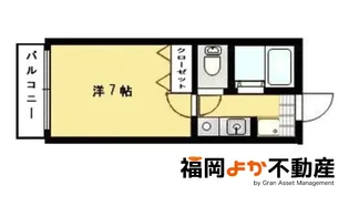 ベルファース天神南【5階】の間取り