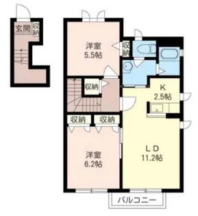 ドリームピア B【2階】の間取り