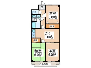 ス-ペリアレジデンスIII【3階】の間取り