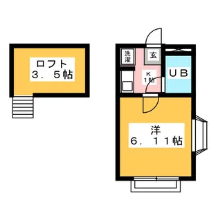 オッコーララ東海大学前NO1【2階】の間取り