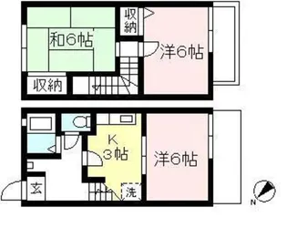 神奈川県川崎市多摩区登戸【一戸建】の間取り