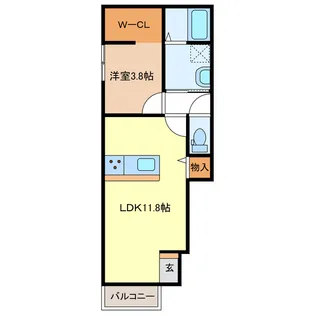 ウルバーノIII【1階】の間取り