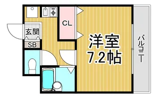 ハイツフルブルーム2【1階】の間取り