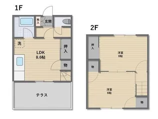 ラ・フォンテ榛東1号棟の間取り