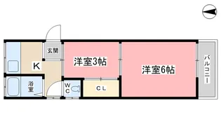 パルフェ山科【1階】の間取り