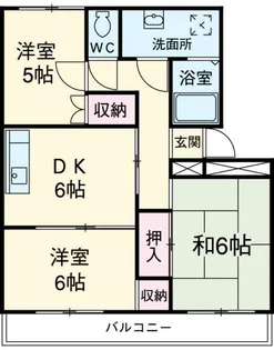 サンライズ根岸台【1階】の間取り
