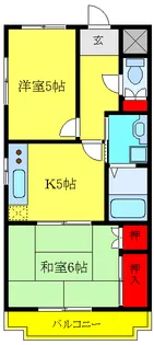 サンローゼ【3階】の間取り