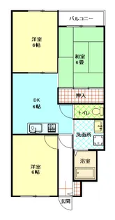 ラーバンヤマミツ【1階】の間取り