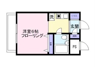 セザール久地【4階】の間取り