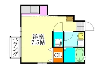クロシェット津田沼【1階】の間取り
