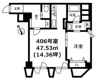 ロイヤル赤坂サルーン【4階】の間取り