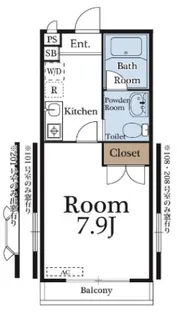 埼玉県戸田市川岸3【アパート】の間取り