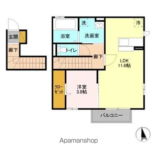 サンアベニューIV【2階】の間取り