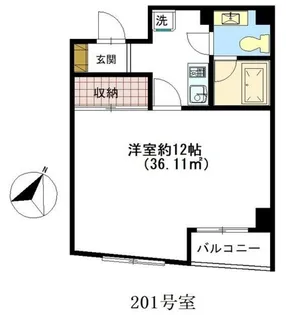 カザルス・スクエア【2階】の間取り