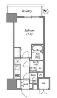 オーパスホームズ南行徳【6階】の間取り