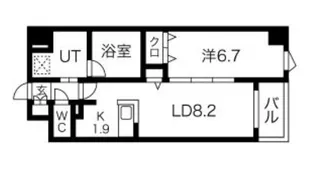 シャルマン愛知【3階】の間取り