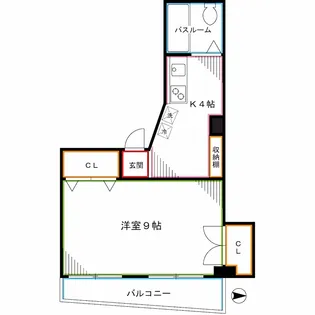 東京都中野区中央2【マンション】の間取り