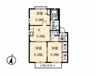 ルピナス【1階】の間取り