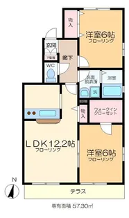 東京都江戸川区篠崎町2【マンション】の間取り