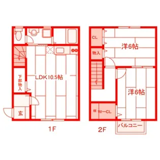神奈川県横須賀市安浦町3【一戸建】の間取り