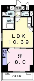 スカイブルーレジデンス横浜【3階】の間取り