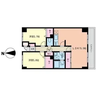 ピオニー3【3階】の間取り