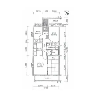 コーポレート新柏駅前3号棟【1階】の間取り