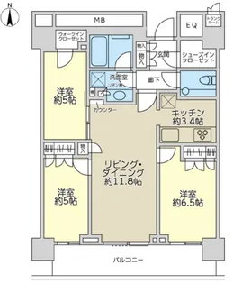 ザ・パークハウス晴海タワーズ クロノレジデンス【33階】の間取り