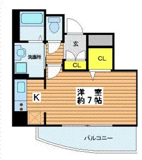 1Rの間取り画像