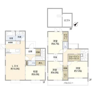 千葉県市川市国府台6【一戸建】の間取り