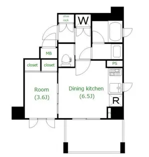 ダイナシティ台東三ノ輪【2階】の間取り