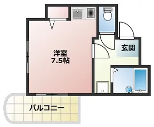 リライアンス西明石壱番館【6階】の間取り