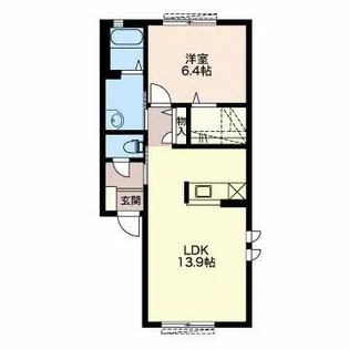 ドルフカノン【1階】の間取り