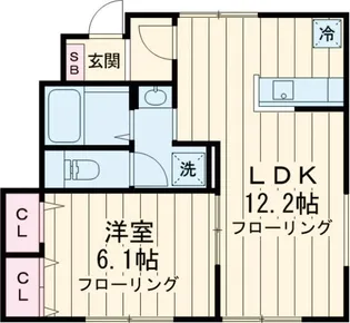J・URBAN赤塚【1階】の間取り