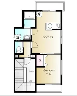 HIRUGI??向原【4階】の間取り