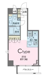 ドゥーエ南麻布【7階】の間取り