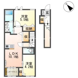惣風【2階】の間取り